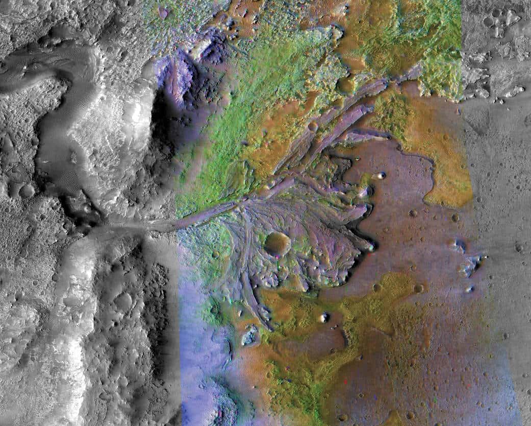 Jezero Crater on Mars. Image: NASA