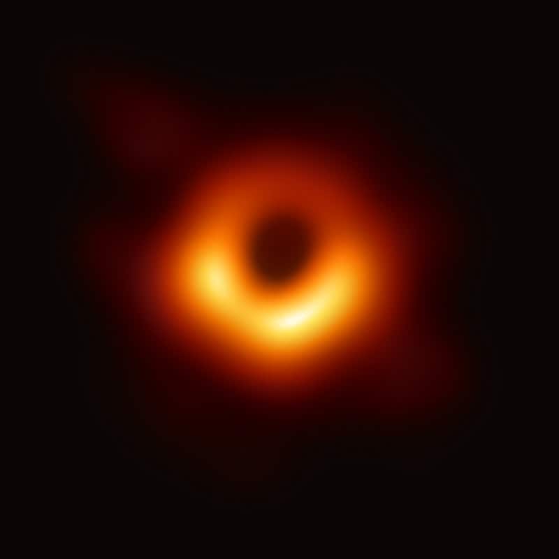 Image of a black hole at the centre of galaxy M87 and its event horizon, taken by the Event Horizon telescope in 2019. Photograph: Event Horizon Telescope Collaboration/EPA