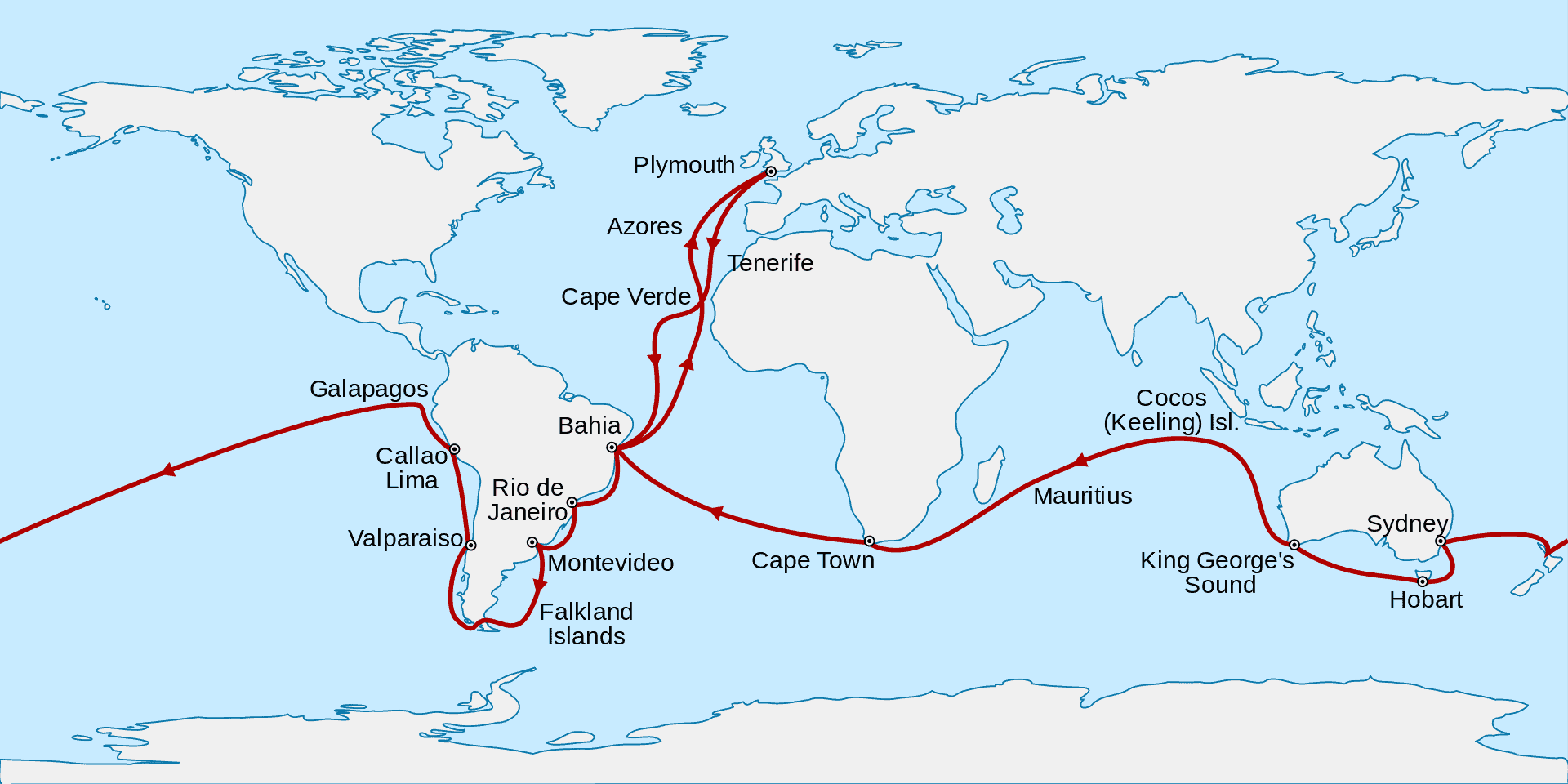 Voyage of the Beagle 1831 to 1836