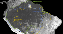 Amazon Forest Basin Boundaries