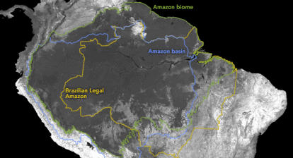 Amazon Forest Basin Boundaries