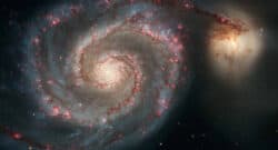 Whirlpool Galaxy and companion. Posted by 360onhistory.com