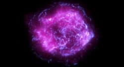 Composite Xray image showing IXPE data in Magenta and Chandra data in Blue. Image: NASA/CXC/SAO/IXPE