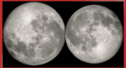 Lunar Phase Feb 17, 2022 Southern Hemisphere and Northern Hemisphere. Image: NASA