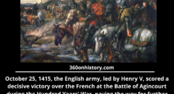 English triumph at Agincourt