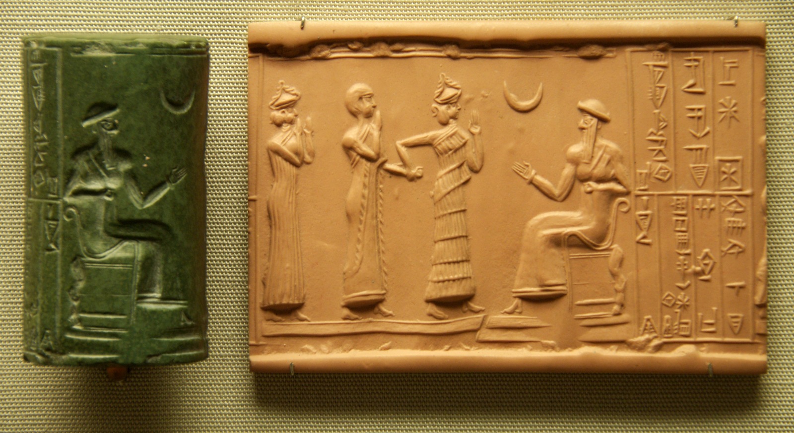 Sumerian Cylinder Seal of King Ur mom-Nammu