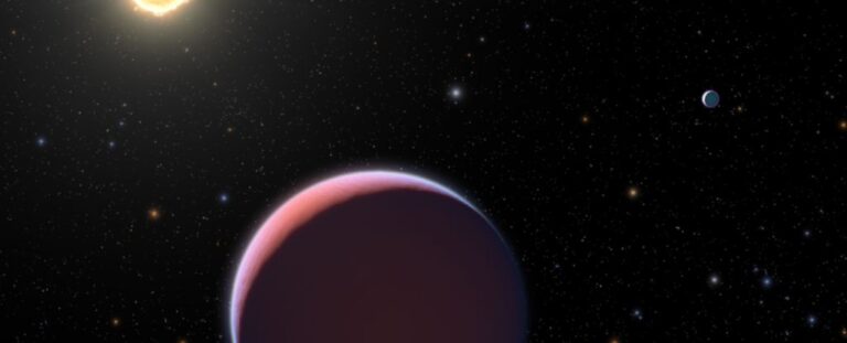 An artist's impression of a puffy cotton-candy world. (NASA/ESA/STScI)