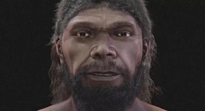 The face of a 300,000-Year-Old Human Ancestor Reconstructed. Credit: Cicero Moraes