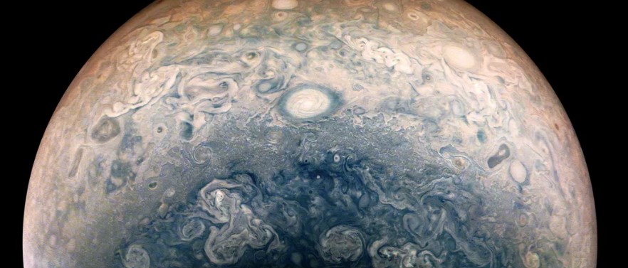 Image captured by Juno during its 66th perijove, then further processed by Jackie Branc. NASA / SwRI / MSSS / Jackie Branc CC BY 3.0